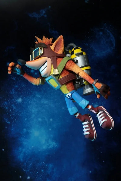 Crash Bandicoot / Jet-pack Crash Bandicoot 5.5 Inch Action Figureㅤ – NECA – ActionFigureBrasil — com base expositora