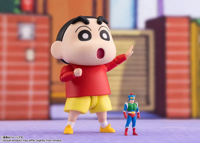 Crayon Shin-chan - Action Kamen - Nohara Shinnosuke - S.H.Figuarts (Bandai Spirits)ㅤ – Bandai Spirits – ActionFigureBrasil