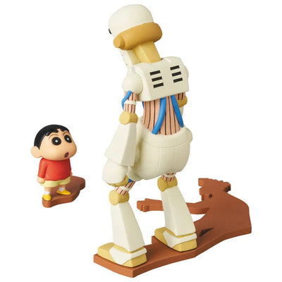 Crayon Shin-chan Gachinko! Gyakushuu no Robo Tou-chan - Nohara Shinnosuke & Robo Hiroshi - UDF Crayon Shin-chan Series 4 - Ultra Detail Figure No.676 (Medicom Toy)ㅤ – Medicom Toy – ActionFigureBrasil — detalhe do produto