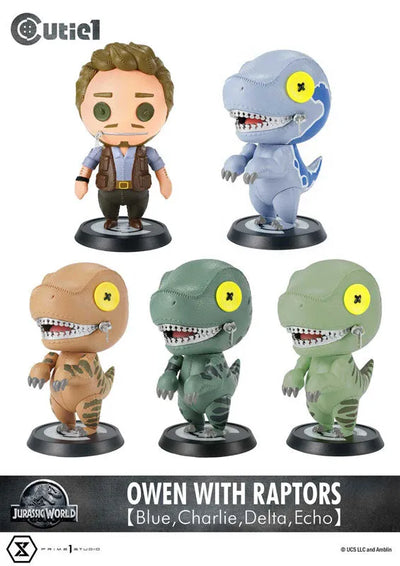 Cutie1 Jurassic World Owen and 4 Raptor Sisters Setㅤ – Prime 1 Studio – ActionFigureBrasil