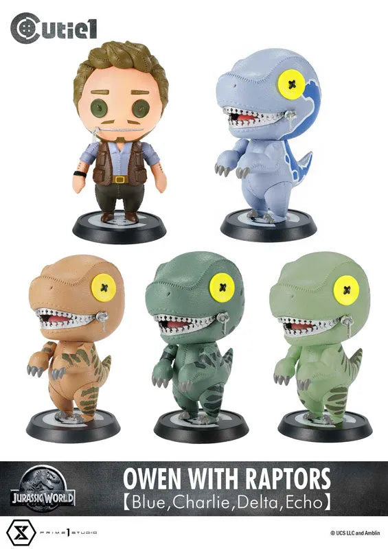 Cutie1 Jurassic World Owen and 4 Raptor Sisters Setㅤ – Prime 1 Studio – ActionFigureBrasil
