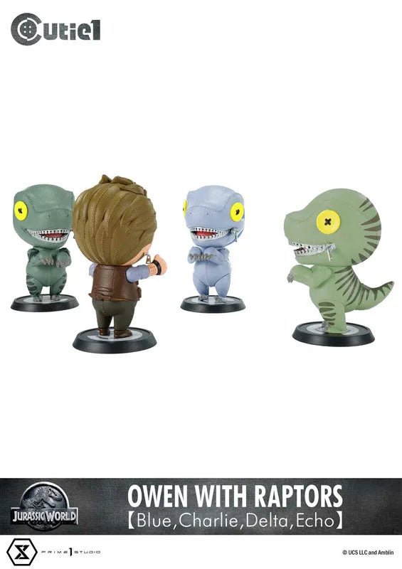 Cutie1 Jurassic World Owen and 4 Raptor Sisters Setㅤ – Prime 1 Studio – ActionFigureBrasil