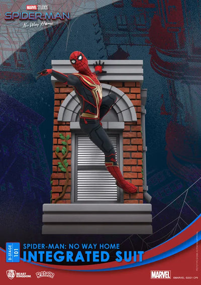 D Stage #101 "Spider-Man: No Way Home" Spider-Man (Integrated Suit)ㅤ – Beast Kingdom – ActionFigureBrasil
