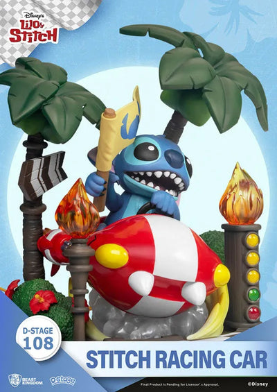 D Stage #108 "Lilo & Stitch" Stitch Racing Carㅤ – Beast Kingdom – ActionFigureBrasil — embalagem