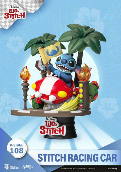D Stage #108 "Lilo & Stitch" Stitch Racing Carㅤ – Beast Kingdom – ActionFigureBrasil — ambientada