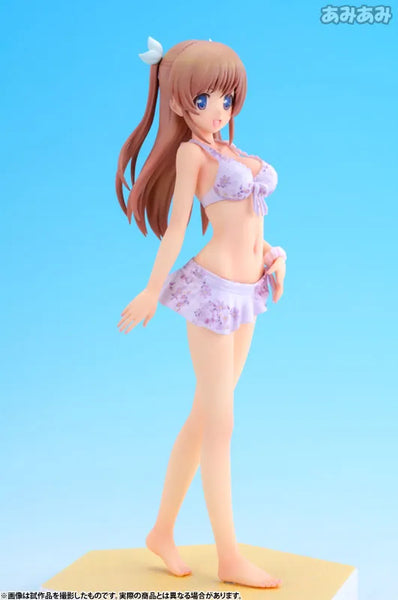 Daitoshokan no Hitsujikai - Shirasaki Tsugumi - Beach Queens - 1/10 - Swimsuit ver. (Wave)ㅤ – Wave – ActionFigureBrasil — ângulo diferente