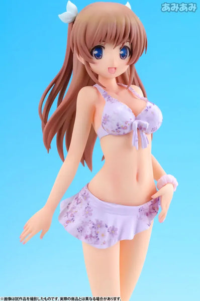 Daitoshokan no Hitsujikai - Shirasaki Tsugumi - Beach Queens - 1/10 - Swimsuit ver. (Wave)ㅤ – Wave – ActionFigureBrasil — detalhe do produto