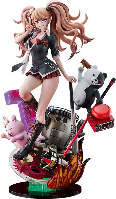 Danganronpa Kibou no Gakuen to Zetsubou no Koukousei - Enoshima Junko - Monokuma - Monomi - 1/7 - 15th Anniversary Ver. (Good Smile Company)ㅤ – Good Smile Company – ActionFigureBrasil