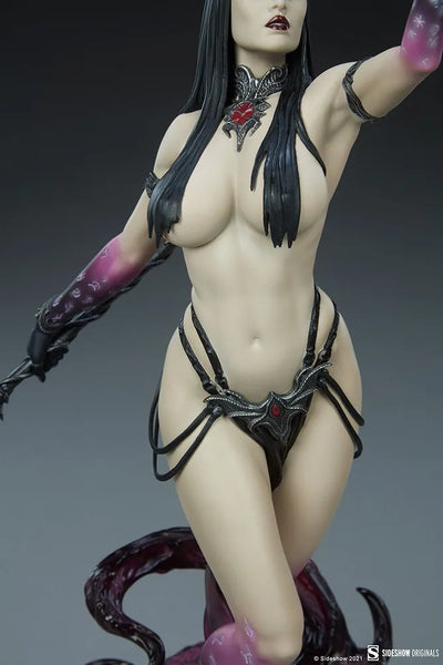 Dark Sorceress: Guardian of the Void - LIMITED EDITION: 2000 – Sideshow Collectibles – ActionFigure Brasil — com base expositora