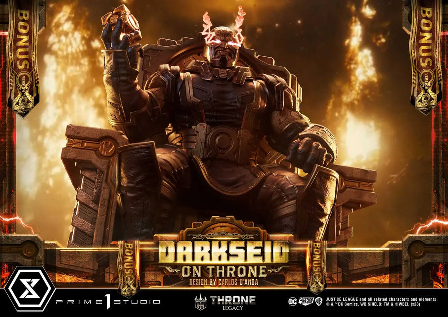 Darkseid on Throne (Deluxe Bonus Version) Justice League (Comics) – Prime1Studio – ActionFigure Brasil