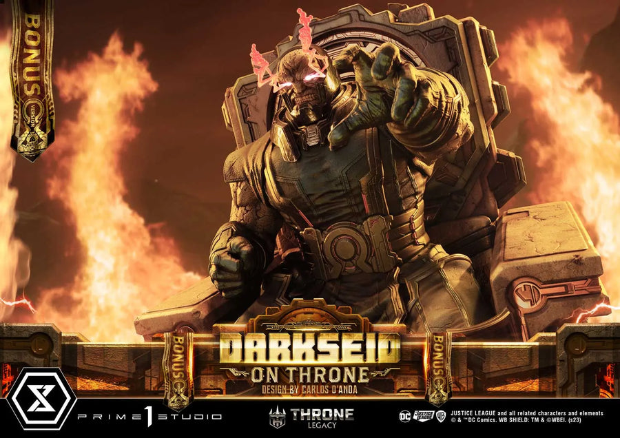 Darkseid on Throne (Deluxe Bonus Version) Justice League (Comics) – Prime1Studio – ActionFigure Brasil