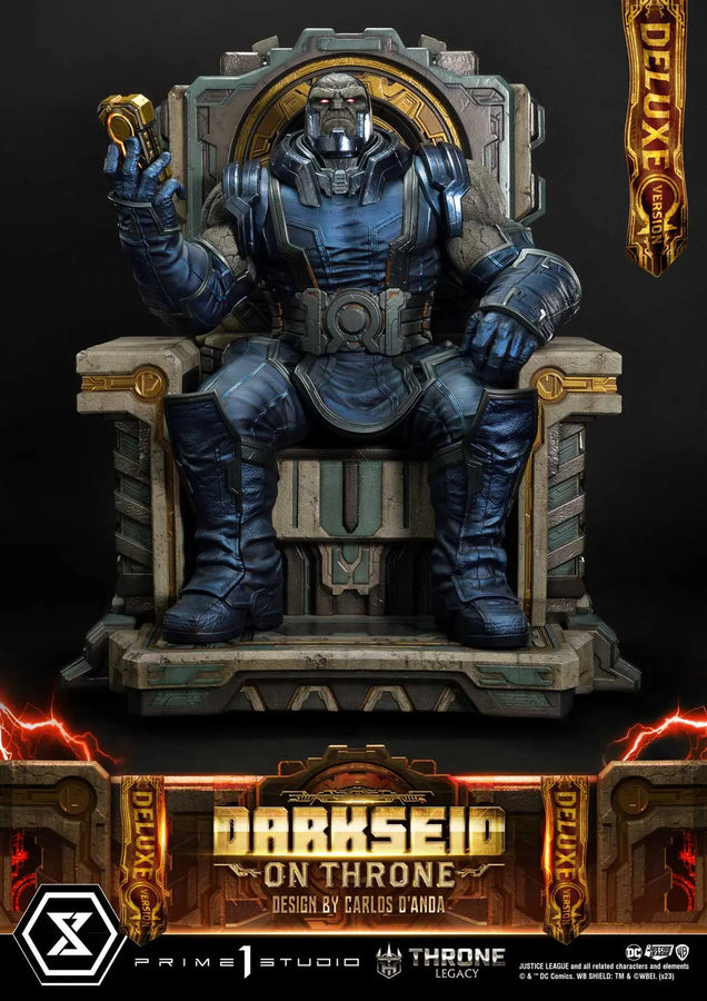 Darkseid on Throne (Deluxe Bonus Version) Justice League (Comics) – Prime1Studio – ActionFigure Brasil