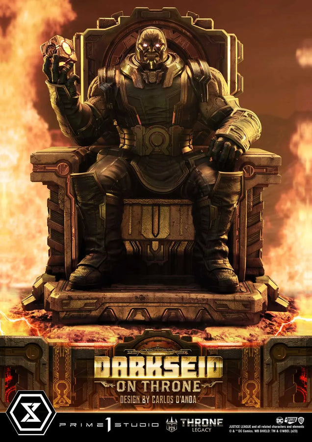 Darkseid on Throne (Deluxe Bonus Version) Justice League (Comics) – Prime1Studio – ActionFigure Brasil