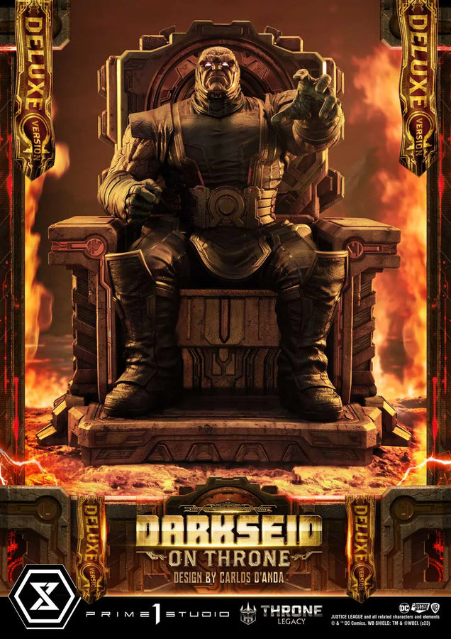 Darkseid on Throne (Deluxe Bonus Version) Justice League (Comics) – Prime1Studio – ActionFigure Brasil