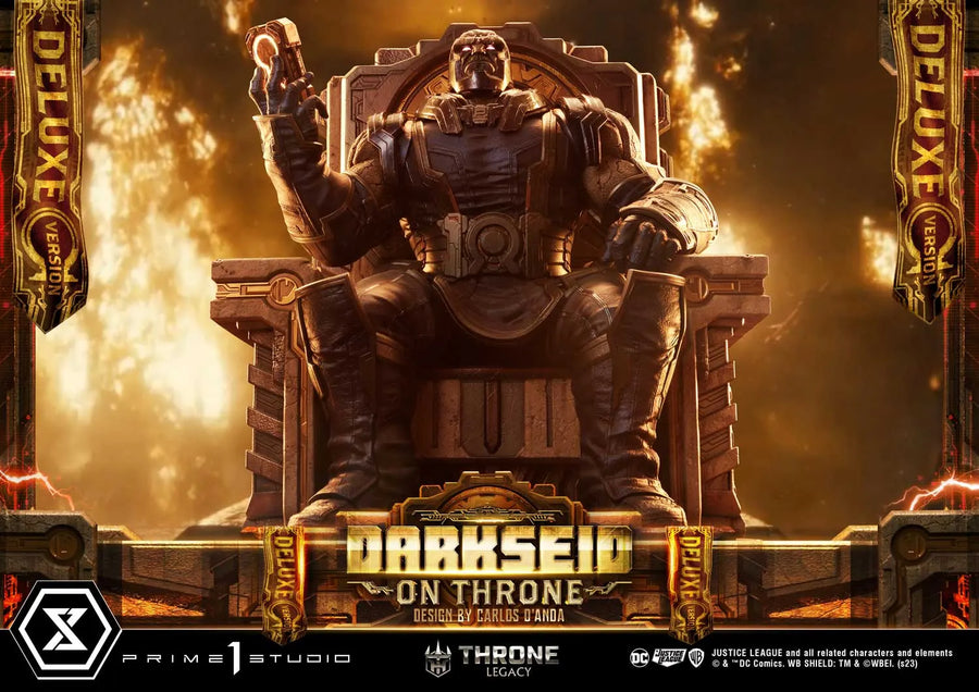 Darkseid on Throne (Deluxe Version) Justice League (Comics) – Prime1Studio – ActionFigure Brasil