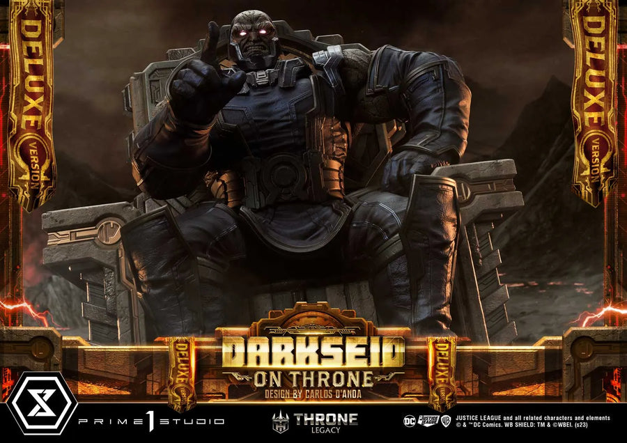 Darkseid on Throne (Deluxe Version) Justice League (Comics) – Prime1Studio – ActionFigure Brasil