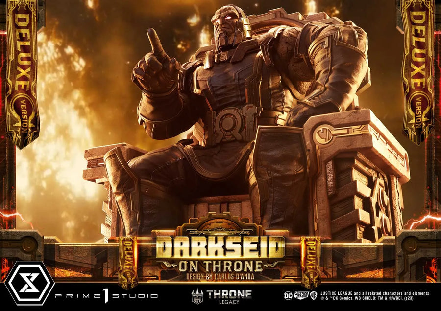 Darkseid on Throne (Deluxe Version) Justice League (Comics) – Prime1Studio – ActionFigure Brasil