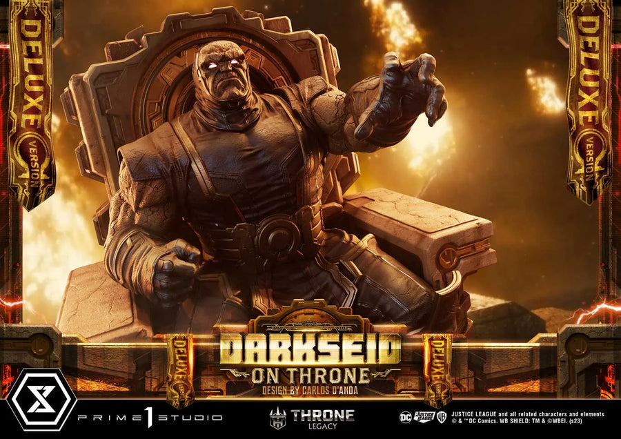 Darkseid on Throne (Deluxe Version) Justice League (Comics) – Prime1Studio – ActionFigure Brasil