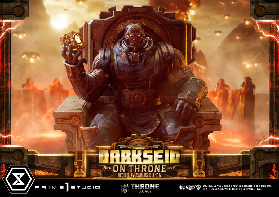 Darkseid on Throne (Deluxe Version) Justice League (Comics) – Prime1Studio – ActionFigure Brasil