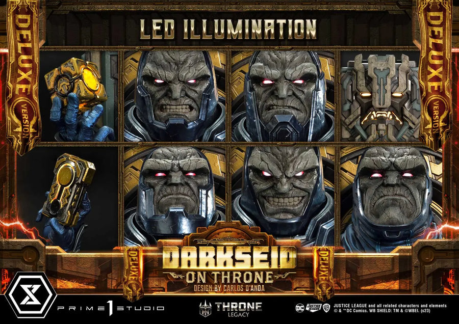 Darkseid on Throne (Deluxe Version) Justice League (Comics) – Prime1Studio – ActionFigure Brasil