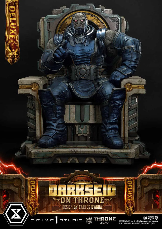 Darkseid on Throne (Deluxe Version) Justice League (Comics) – Prime1Studio – ActionFigure Brasil