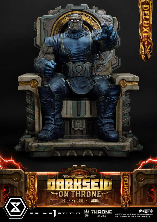 Darkseid on Throne (Deluxe Version) Justice League (Comics) – Prime1Studio – ActionFigure Brasil