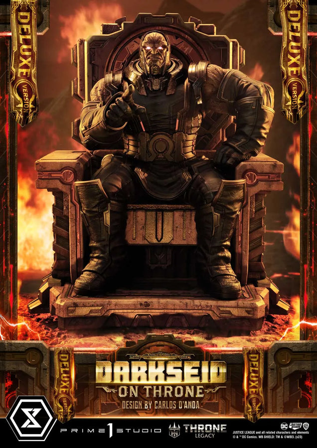 Darkseid on Throne (Deluxe Version) Justice League (Comics) – Prime1Studio – ActionFigure Brasil