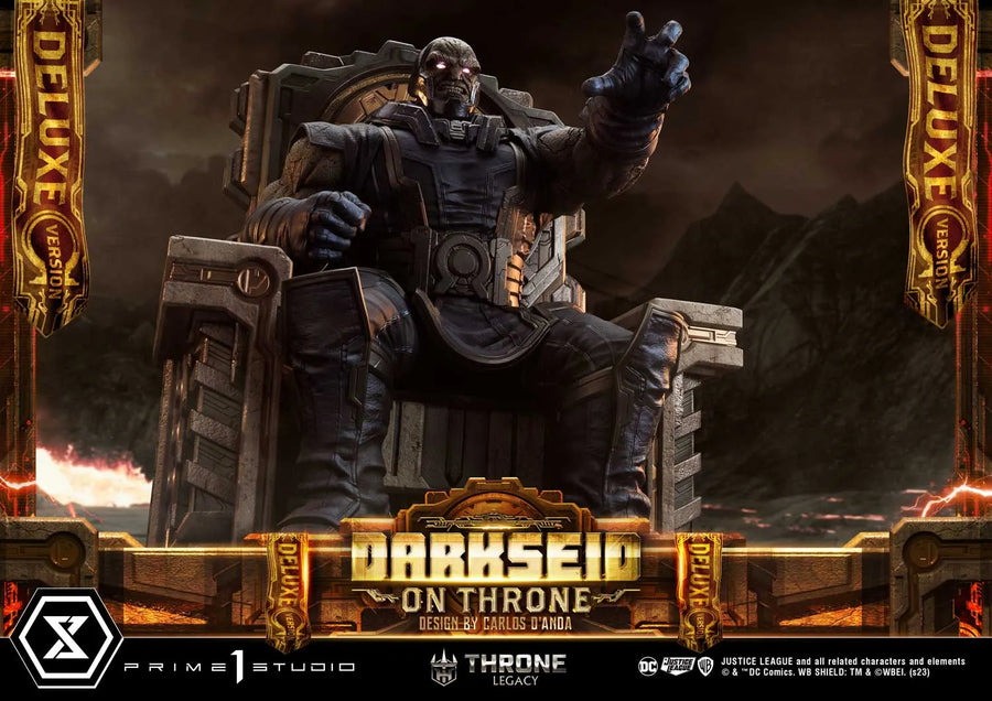 Darkseid on Throne (Deluxe Version) Justice League (Comics) – Prime1Studio – ActionFigure Brasil