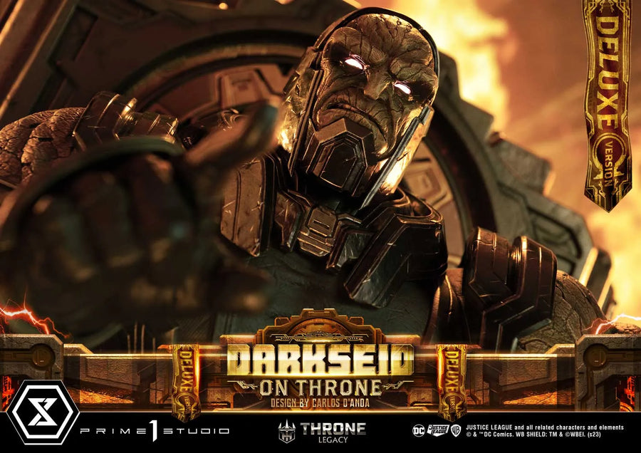 Darkseid on Throne (Deluxe Version) Justice League (Comics) – Prime1Studio – ActionFigure Brasil