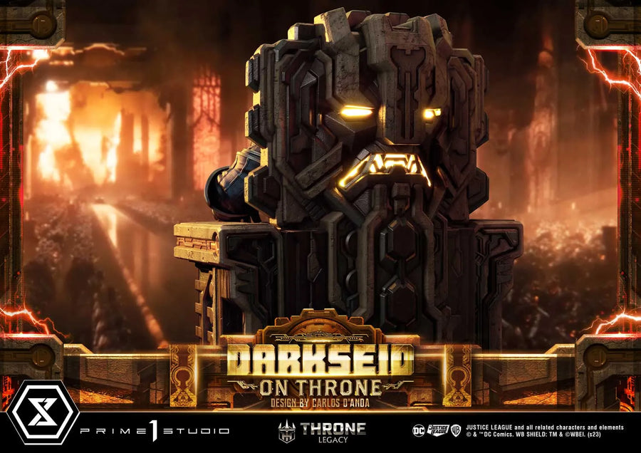 Darkseid on Throne (Deluxe Version) Justice League (Comics) – Prime1Studio – ActionFigure Brasil