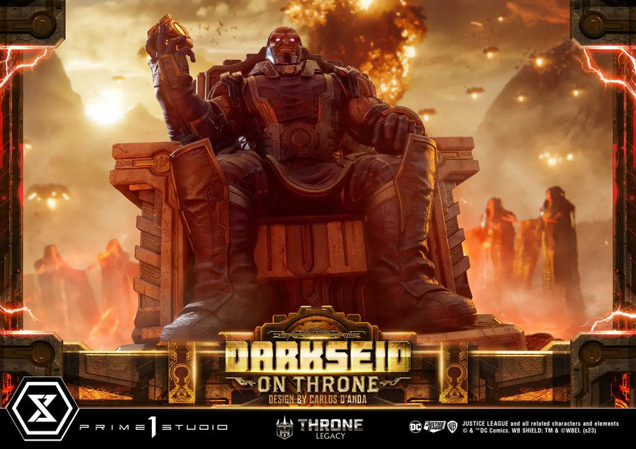 Darkseid on Throne (Deluxe Version) Justice League (Comics) – Prime1Studio – ActionFigure Brasil