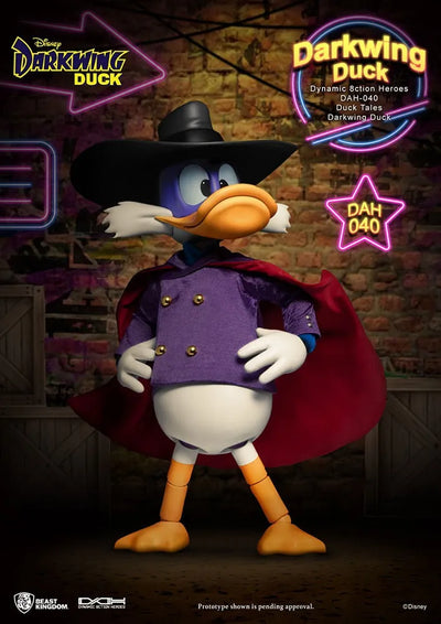Darkwing Duck – Beast Kingdom – ActionFigure Brasil — com base expositora