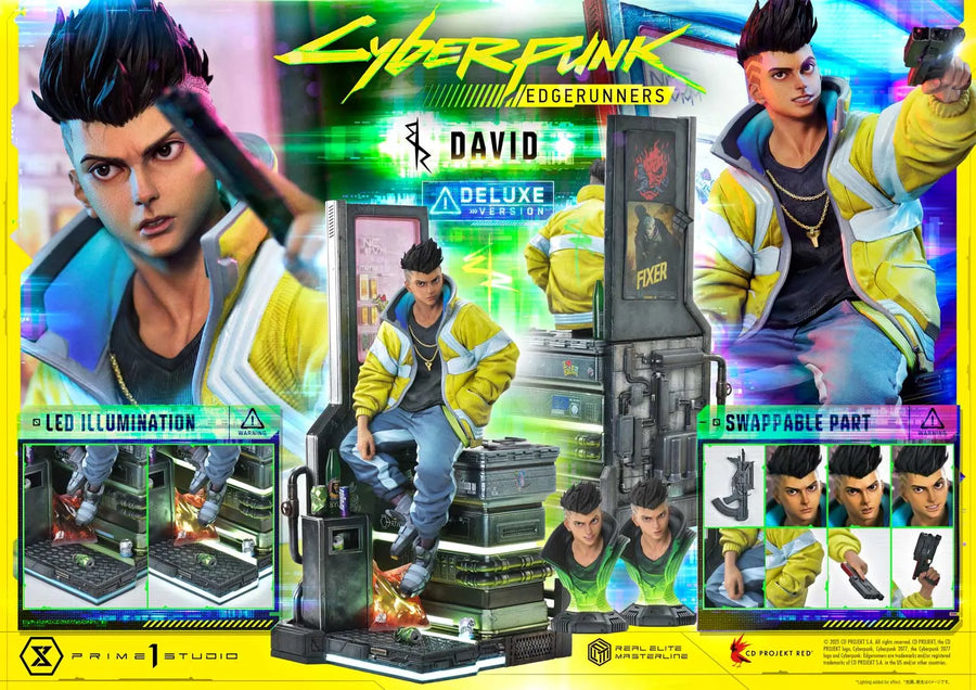David (Deluxe Bonus Version) Cyberpunk: Edgerunners – Prime1Studio – ActionFigure Brasil