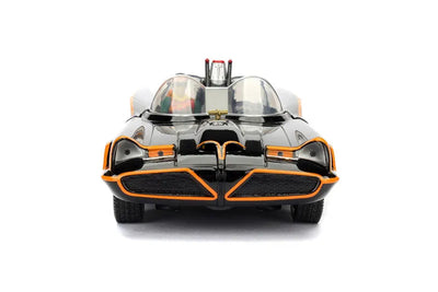 "DC Comics" 1/24 Diecast Vehicle Batmobile & Batman & Robin "Batman 1966 TV Series"ㅤ – Jada Toys – ActionFigureBrasil — detalhe do produto