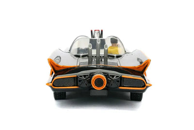 "DC Comics" 1/24 Diecast Vehicle Batmobile & Batman & Robin "Batman 1966 TV Series"ㅤ – Jada Toys – ActionFigureBrasil — embalagem