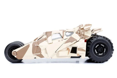 "DC Comics" 1/24 Diecast Vehicle Batmobile (Camouflage) & Batman "Dark Knight Rising"ㅤ – Jada Toys – ActionFigureBrasil — close