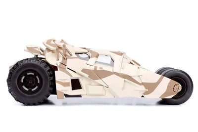 "DC Comics" 1/24 Diecast Vehicle Batmobile (Camouflage) & Batman "Dark Knight Rising"ㅤ – Jada Toys – ActionFigureBrasil — acessórios