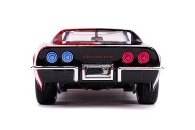 "DC Comics" 1/24 Diecast Vehicle Chevrolet, Corvette Stingray (1969 Model) & Harley Quinn [Comic]ㅤ – Jada Toys – ActionFigureBrasil — acessórios