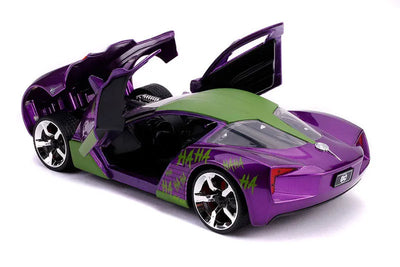 "DC Comics" 1/24 Diecast Vehicle Chevrolet, Corvette Stingray (2009 Model) & Joker [Comic]ㅤ – Jada Toys – ActionFigureBrasil — detalhe do produto