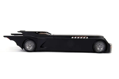 "DC Comics" 1/24 Scale, Diecast Vehicle Batmobile & Batman [Anime "Batman: The Animated Series"]ㅤ – Jada Toys – ActionFigureBrasil — com base expositora