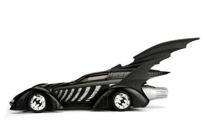 "DC Comics" 1/24 Scale, Diecast Vehicle Batmobile & Batman [Movie "Batman Forever"]ㅤ – Jada Toys – ActionFigureBrasil — close
