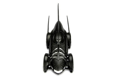 "DC Comics" 1/24 Scale, Diecast Vehicle Batmobile & Batman [Movie "Batman Forever"]ㅤ – Jada Toys – ActionFigureBrasil — ângulo diferente