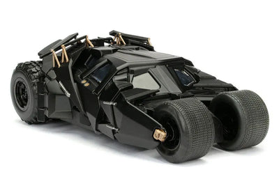 "DC Comics" 1/24 Scale, Diecast Vehicle Batmobile & Batman [Movie "Dark Knight"]ㅤ – Jada Toys – ActionFigureBrasil — com base expositora