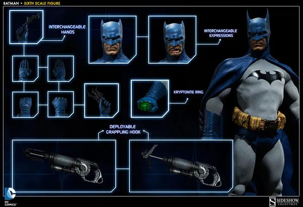 DC Comics 1/6 Scale Figure - SideShow Sixth Scale Batmanㅤ – Sideshow Collectibles – ActionFigureBrasil