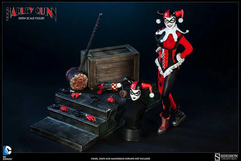 DC Comics 1/6 Scale Figure SideShow Sixth Scale - Harley Quinnㅤ – Sideshow Collectibles – ActionFigureBrasil