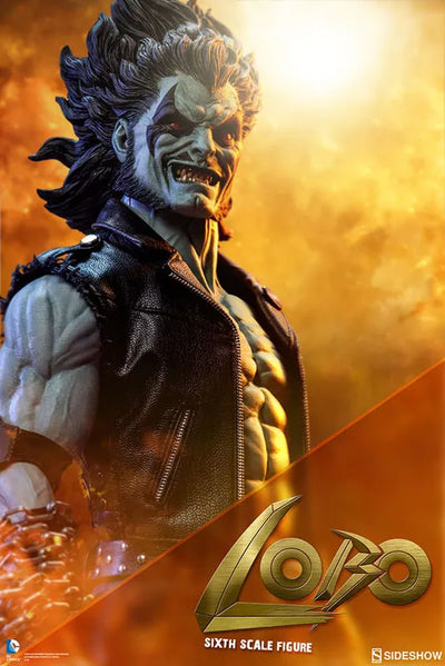 "DC Comics" 1/6 Scale Figure SideShow Sixth Scale Loboㅤ – Sideshow Collectibles – ActionFigureBrasil — ângulo diferente