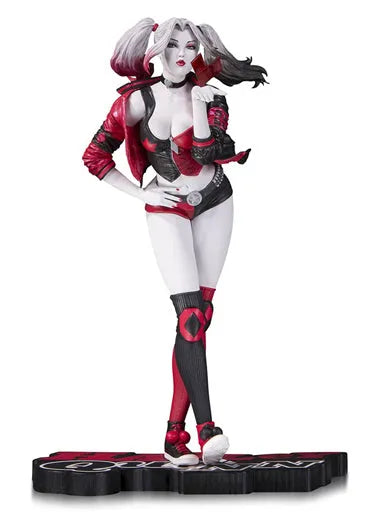 "DC Comics" Black & White: Red - Harley Quinn By Stanley Lauㅤ – DC Collectibles – ActionFigureBrasil