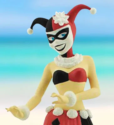 DC Comics - Bobbing Figure: Harley Quinn (Hula Girl Ver.)ㅤ – Cryptozoic – ActionFigureBrasil