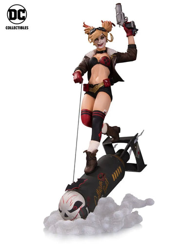DC Comics - Bombshells Deluxe: Harley Quinnㅤ – DC Collectibles – ActionFigureBrasil — ângulo diferente