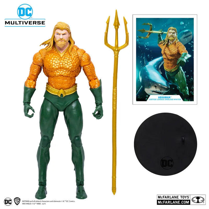 DC Comics - DC Multiverse: 7 Inch Action Figure - #132 Aquaman [Comic / Justice League: Endless Winter]ㅤ – McFarlane Toys – ActionFigureBrasil
